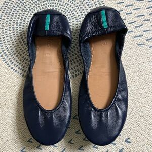 Tieks California Navy Italian Leather Ballet Flats size 8